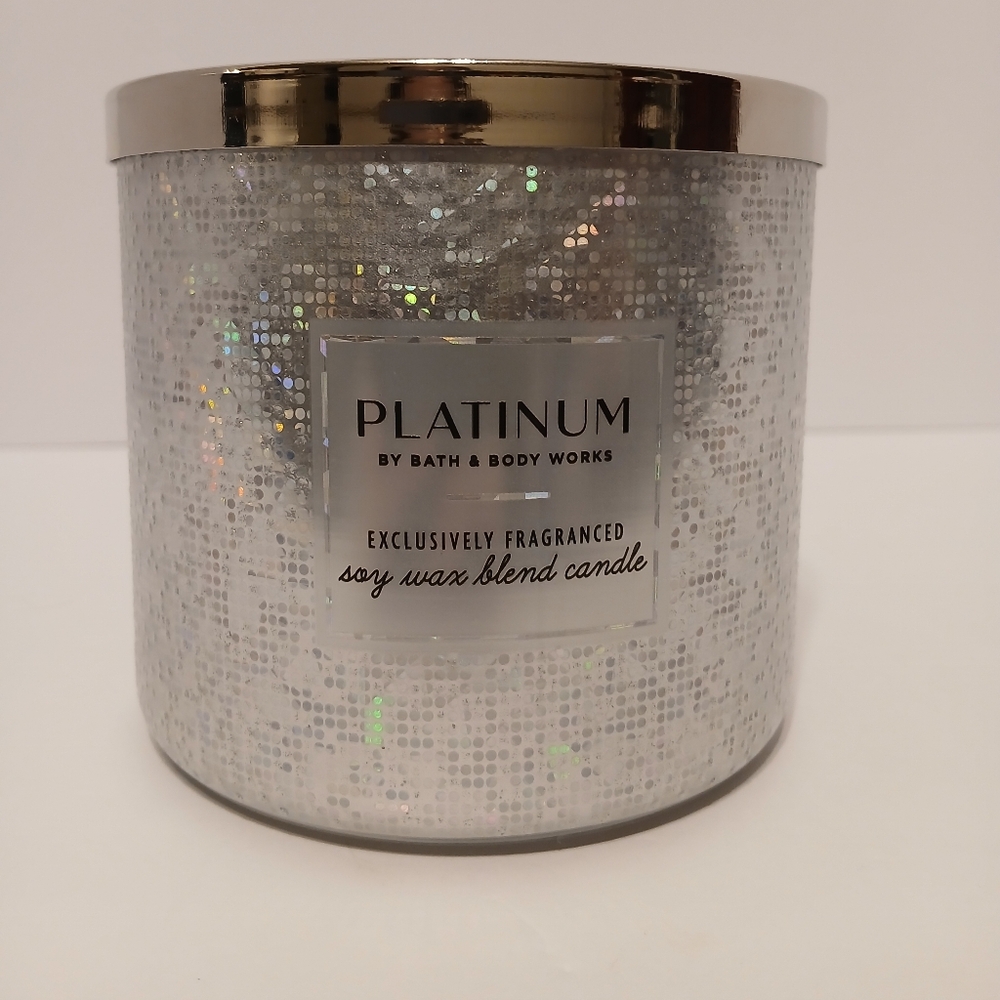 Bath and Body Works Platinum 3-Wick Candle